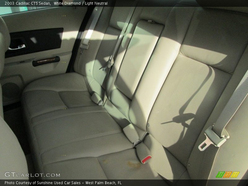 White Diamond / Light Neutral 2003 Cadillac CTS Sedan