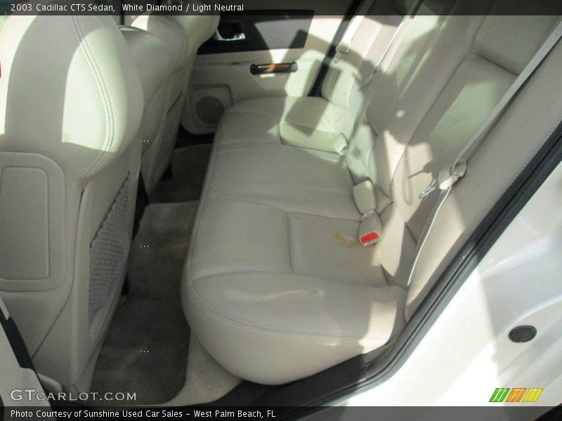 White Diamond / Light Neutral 2003 Cadillac CTS Sedan