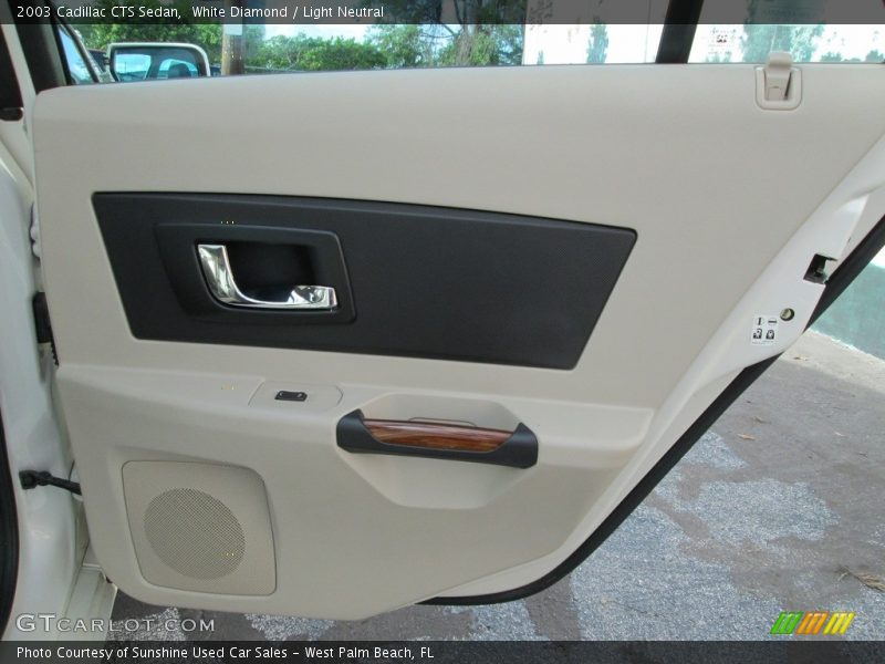 White Diamond / Light Neutral 2003 Cadillac CTS Sedan