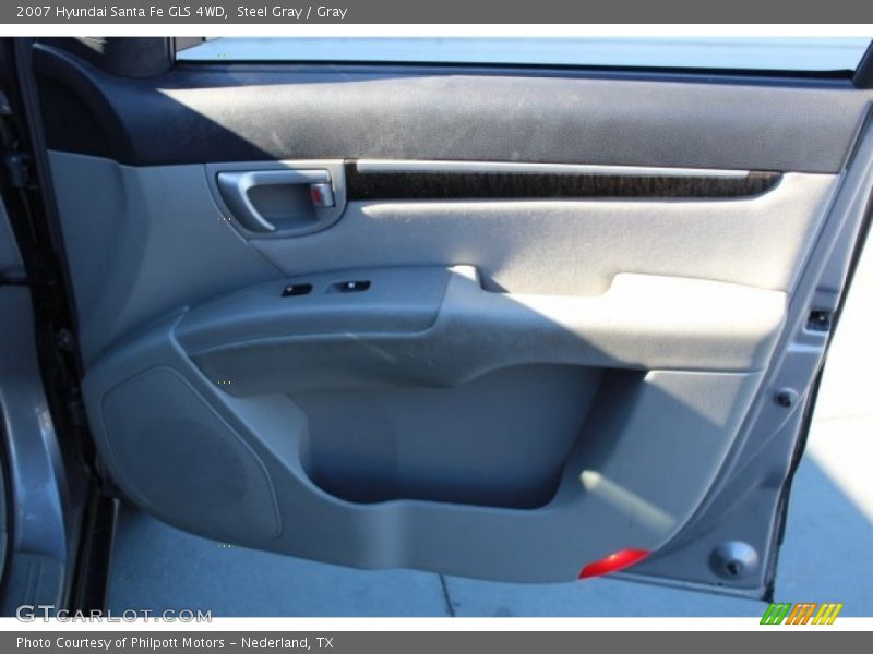 Steel Gray / Gray 2007 Hyundai Santa Fe GLS 4WD