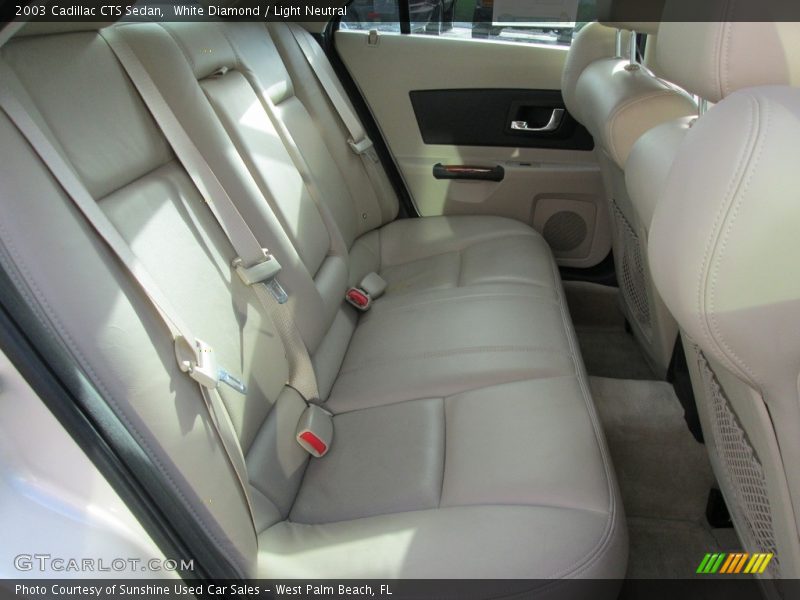 White Diamond / Light Neutral 2003 Cadillac CTS Sedan