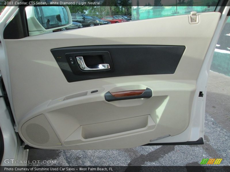 White Diamond / Light Neutral 2003 Cadillac CTS Sedan