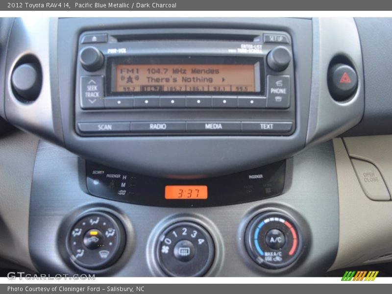 Pacific Blue Metallic / Dark Charcoal 2012 Toyota RAV4 I4