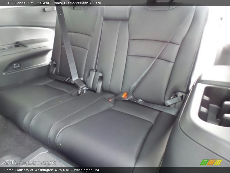 White Diamond Pearl / Black 2017 Honda Pilot Elite AWD