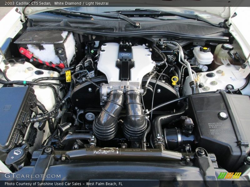 White Diamond / Light Neutral 2003 Cadillac CTS Sedan