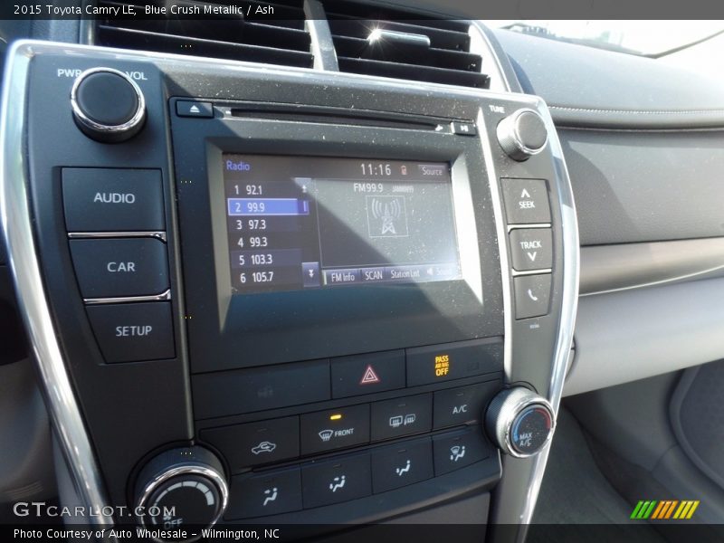 Blue Crush Metallic / Ash 2015 Toyota Camry LE