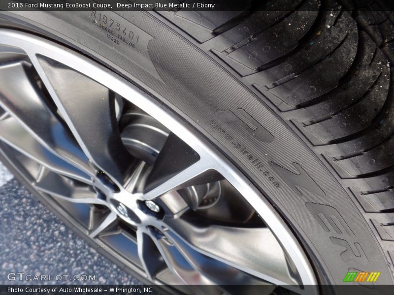 Deep Impact Blue Metallic / Ebony 2016 Ford Mustang EcoBoost Coupe