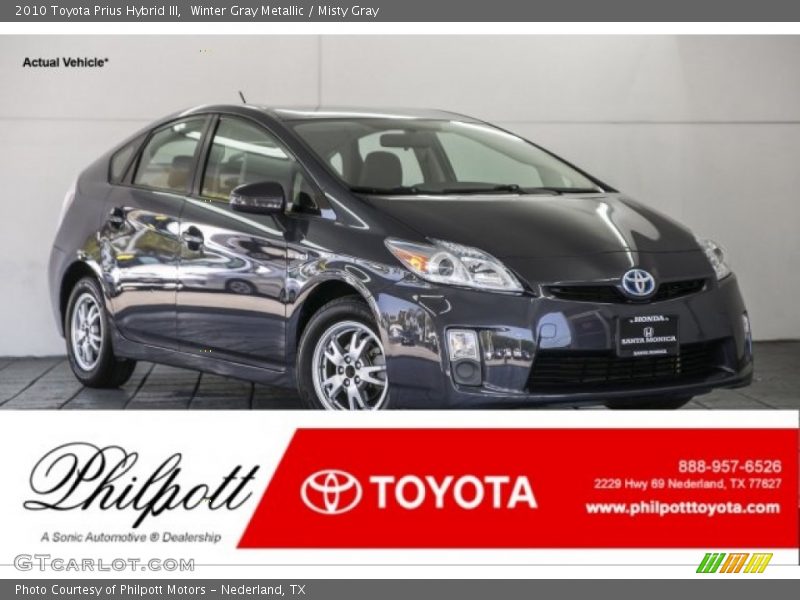 Winter Gray Metallic / Misty Gray 2010 Toyota Prius Hybrid III