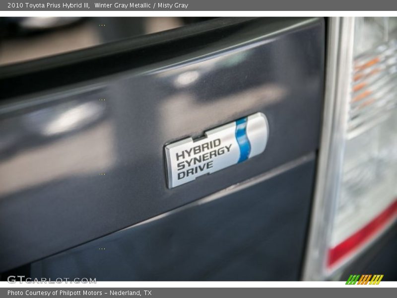 Winter Gray Metallic / Misty Gray 2010 Toyota Prius Hybrid III