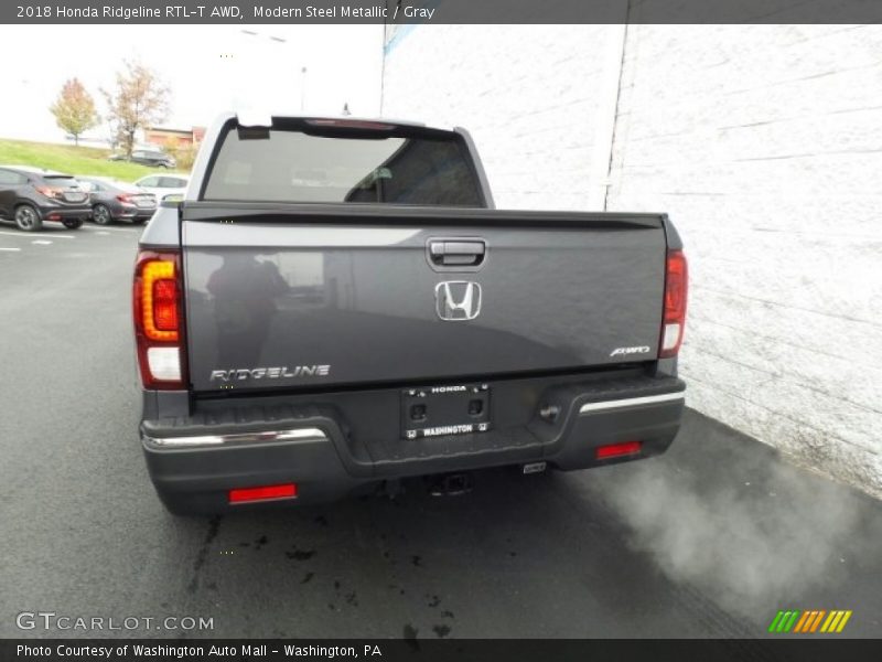 Modern Steel Metallic / Gray 2018 Honda Ridgeline RTL-T AWD