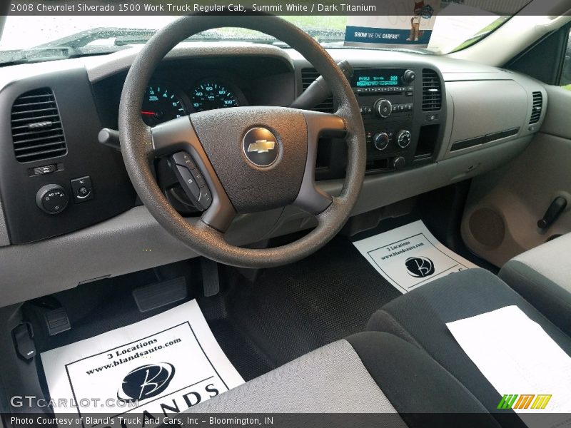 Summit White / Dark Titanium 2008 Chevrolet Silverado 1500 Work Truck Regular Cab