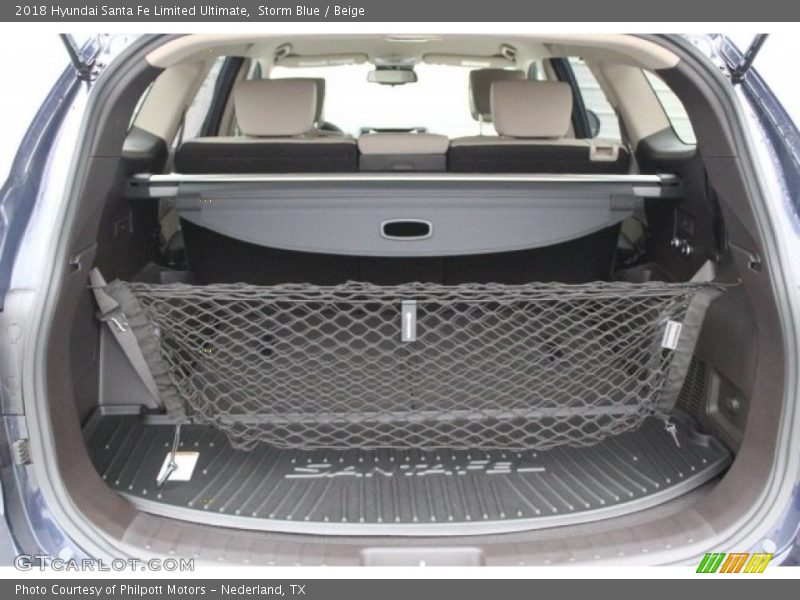 Storm Blue / Beige 2018 Hyundai Santa Fe Limited Ultimate