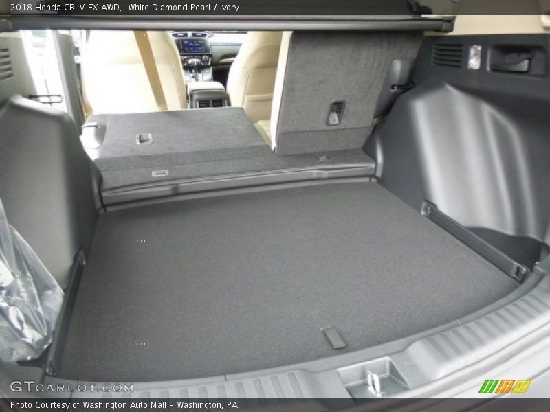 White Diamond Pearl / Ivory 2018 Honda CR-V EX AWD