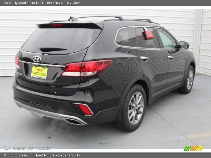 Becketts Black / Gray 2018 Hyundai Santa Fe SE