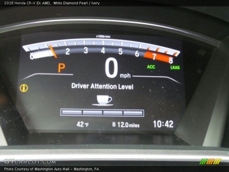 White Diamond Pearl / Ivory 2018 Honda CR-V EX AWD