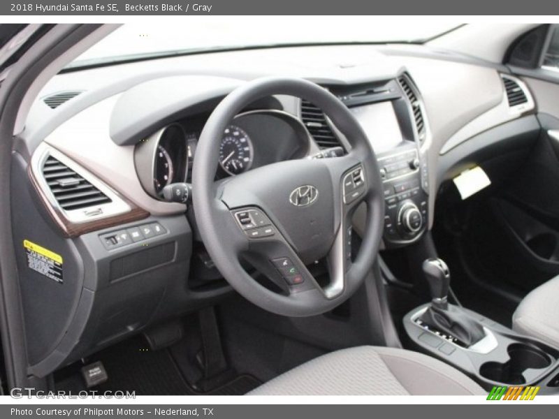Becketts Black / Gray 2018 Hyundai Santa Fe SE