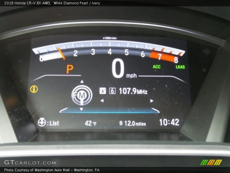 White Diamond Pearl / Ivory 2018 Honda CR-V EX AWD