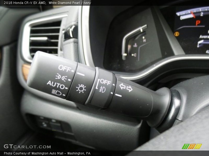 White Diamond Pearl / Ivory 2018 Honda CR-V EX AWD