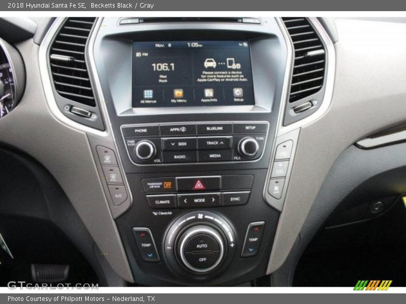 Becketts Black / Gray 2018 Hyundai Santa Fe SE