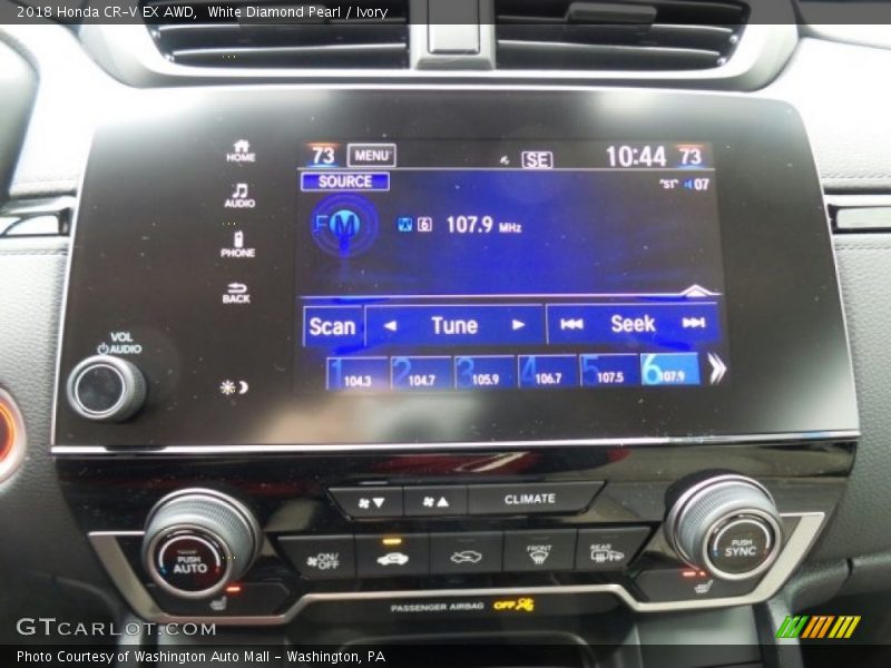 White Diamond Pearl / Ivory 2018 Honda CR-V EX AWD