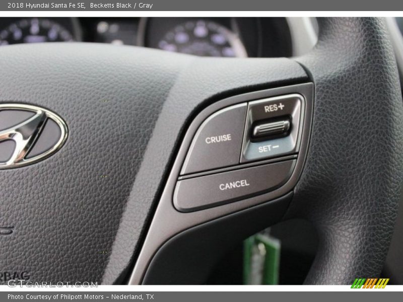 Becketts Black / Gray 2018 Hyundai Santa Fe SE