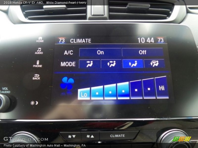 White Diamond Pearl / Ivory 2018 Honda CR-V EX AWD
