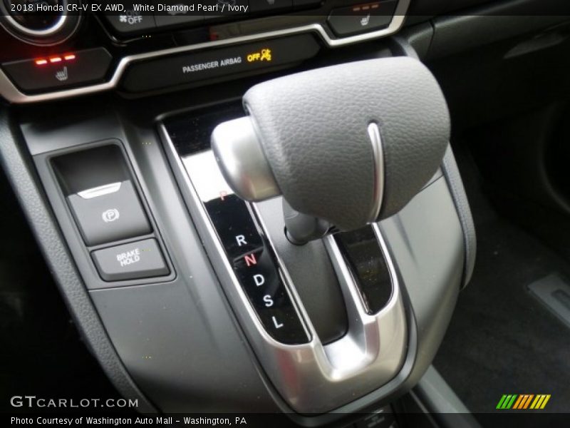 White Diamond Pearl / Ivory 2018 Honda CR-V EX AWD