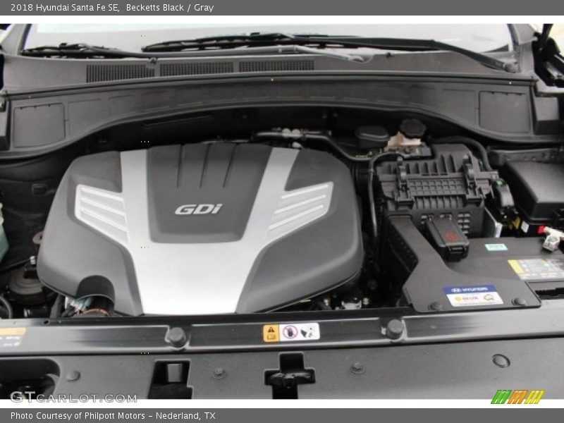 Becketts Black / Gray 2018 Hyundai Santa Fe SE