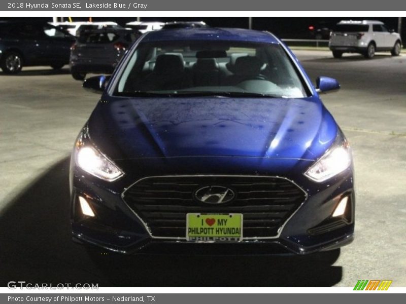 Lakeside Blue / Gray 2018 Hyundai Sonata SE