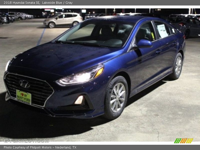 Lakeside Blue / Gray 2018 Hyundai Sonata SE