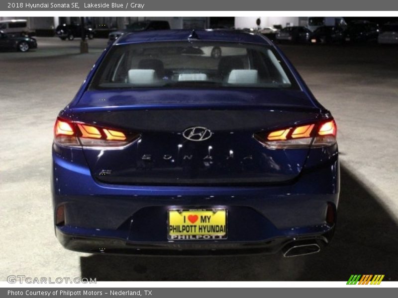 Lakeside Blue / Gray 2018 Hyundai Sonata SE