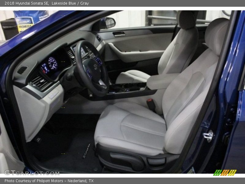 Lakeside Blue / Gray 2018 Hyundai Sonata SE