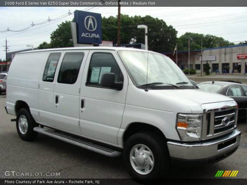 Oxford White / Medium Flint 2008 Ford E Series Van E250 Super Duty Commericial