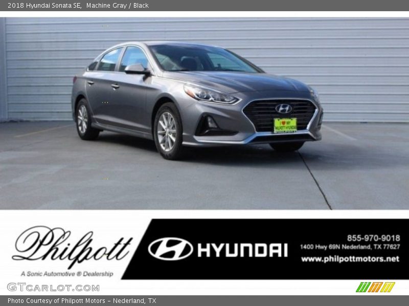 Machine Gray / Black 2018 Hyundai Sonata SE