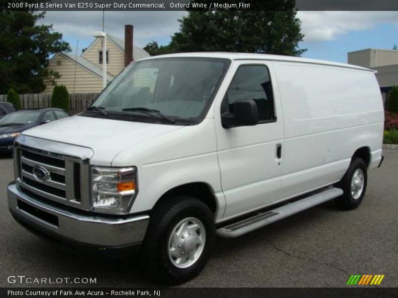 Oxford White / Medium Flint 2008 Ford E Series Van E250 Super Duty Commericial