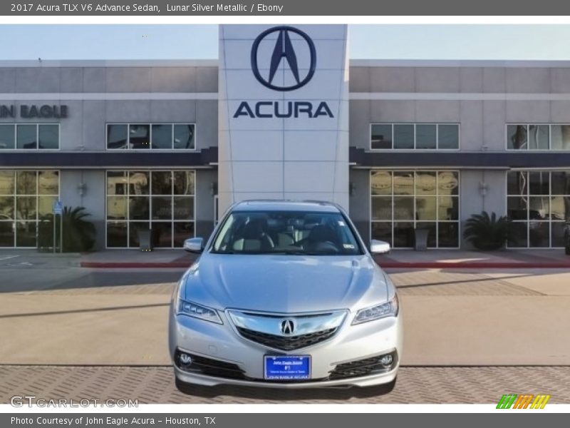 Lunar Silver Metallic / Ebony 2017 Acura TLX V6 Advance Sedan
