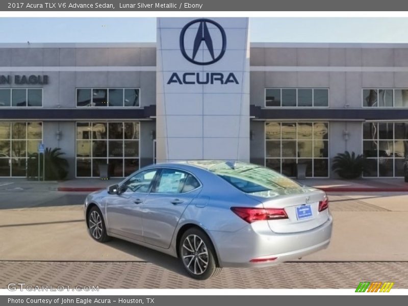 Lunar Silver Metallic / Ebony 2017 Acura TLX V6 Advance Sedan