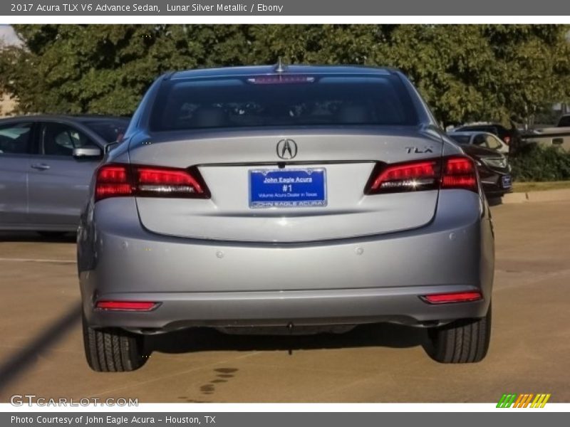 Lunar Silver Metallic / Ebony 2017 Acura TLX V6 Advance Sedan