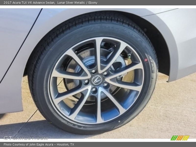 Lunar Silver Metallic / Ebony 2017 Acura TLX V6 Advance Sedan