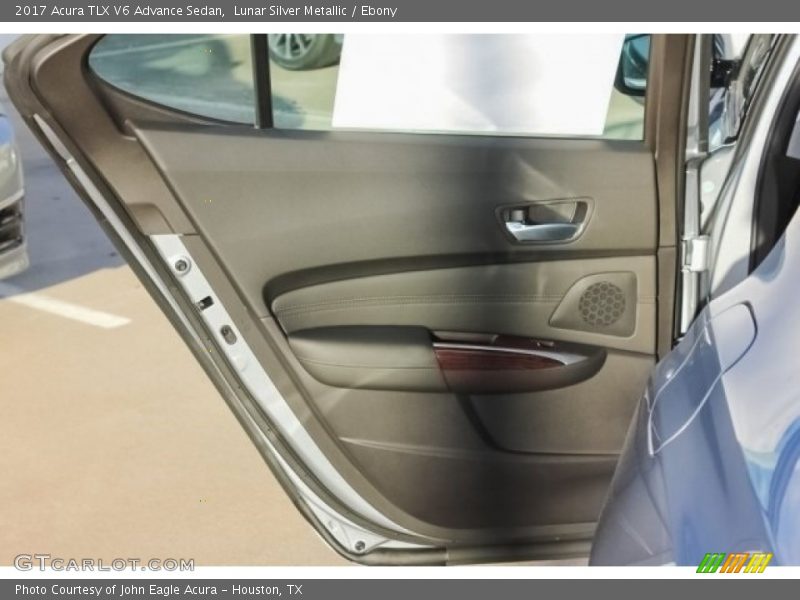 Lunar Silver Metallic / Ebony 2017 Acura TLX V6 Advance Sedan