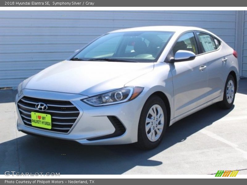 Symphony Silver / Gray 2018 Hyundai Elantra SE