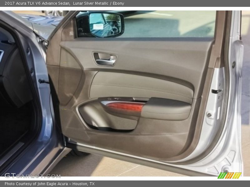 Lunar Silver Metallic / Ebony 2017 Acura TLX V6 Advance Sedan