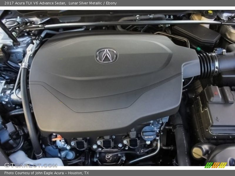 Lunar Silver Metallic / Ebony 2017 Acura TLX V6 Advance Sedan