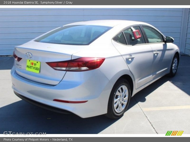 Symphony Silver / Gray 2018 Hyundai Elantra SE