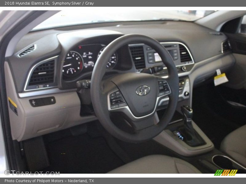 Symphony Silver / Gray 2018 Hyundai Elantra SE