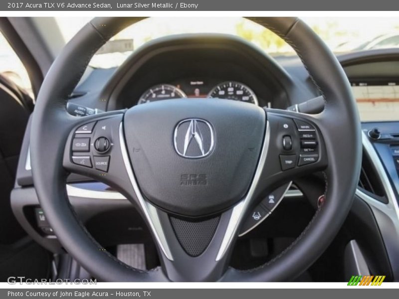 Lunar Silver Metallic / Ebony 2017 Acura TLX V6 Advance Sedan