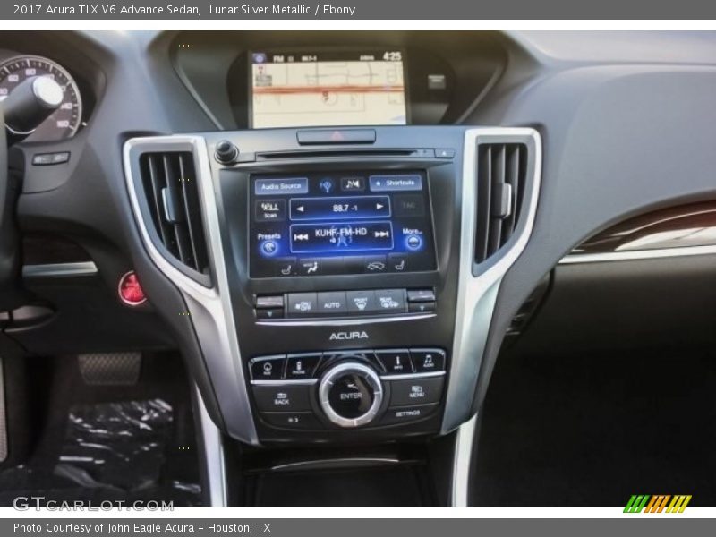 Lunar Silver Metallic / Ebony 2017 Acura TLX V6 Advance Sedan