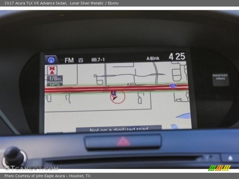 Lunar Silver Metallic / Ebony 2017 Acura TLX V6 Advance Sedan