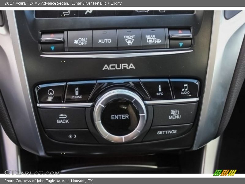 Lunar Silver Metallic / Ebony 2017 Acura TLX V6 Advance Sedan