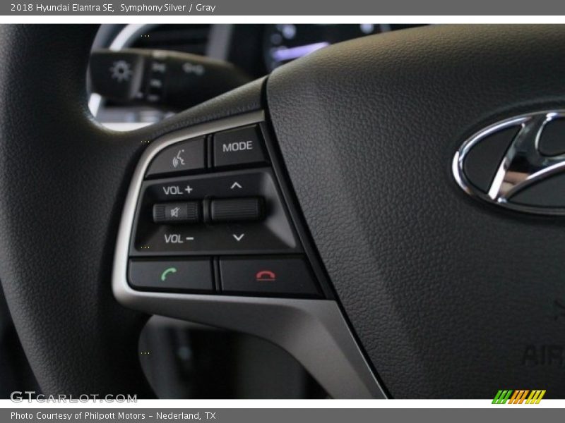 Symphony Silver / Gray 2018 Hyundai Elantra SE
